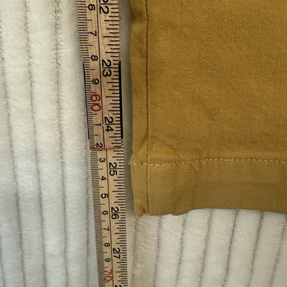 Madewell Jeans Women's Sz 24 Yellow Mustard Cotton Straight leg Pockets - Picture 6 of 16